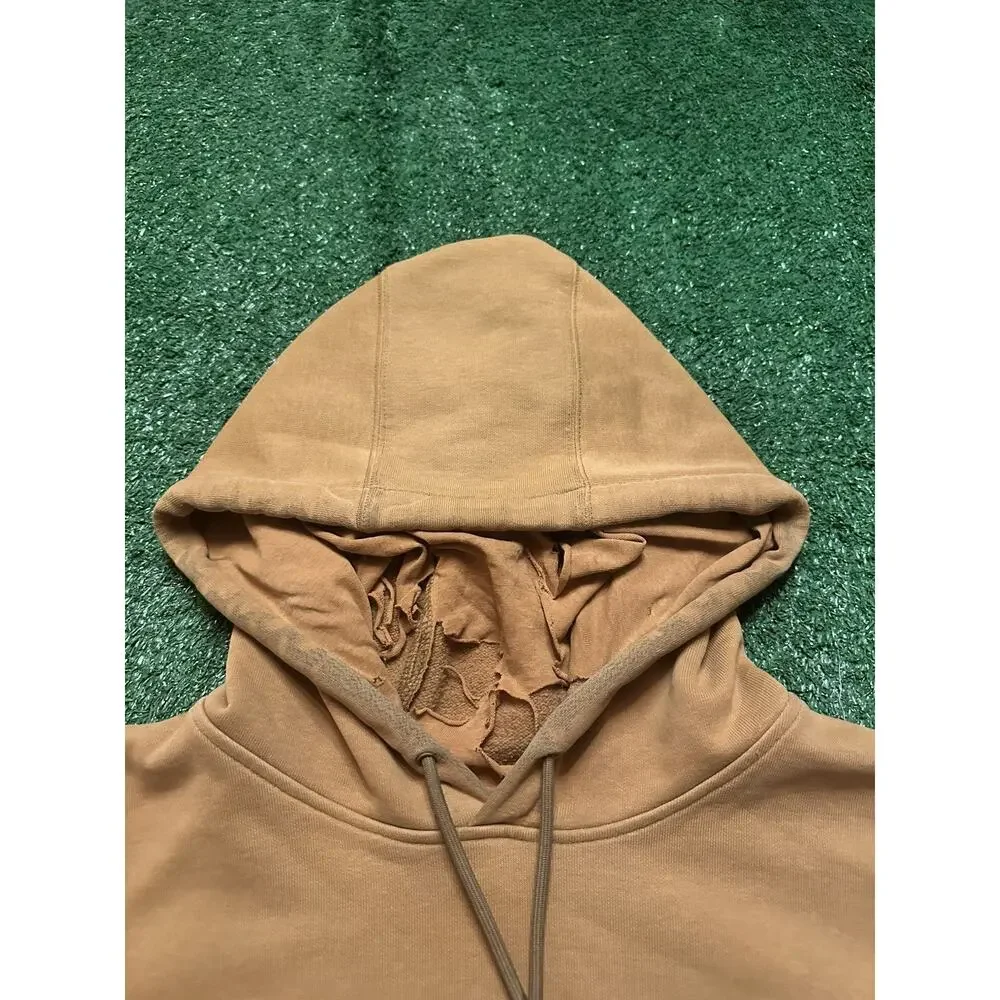 Vintage 90s Light Brown Distressed Carhartt Workwear Hoodie - Picture 7 of 15